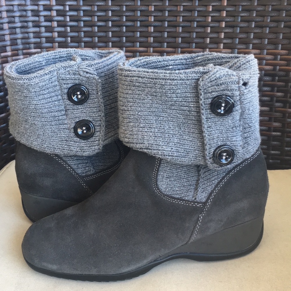BRILLIANT SWEATER COLLAR WINTER BOOTS